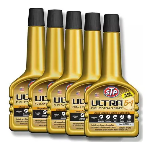 Kit Com 5 Aditivo Ultra 5 Em 1 Limpeza Completa - Stp