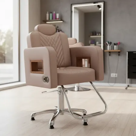 Poltrona Cabeleireiro Reclinável Sofá Monaco -pronta Entrega