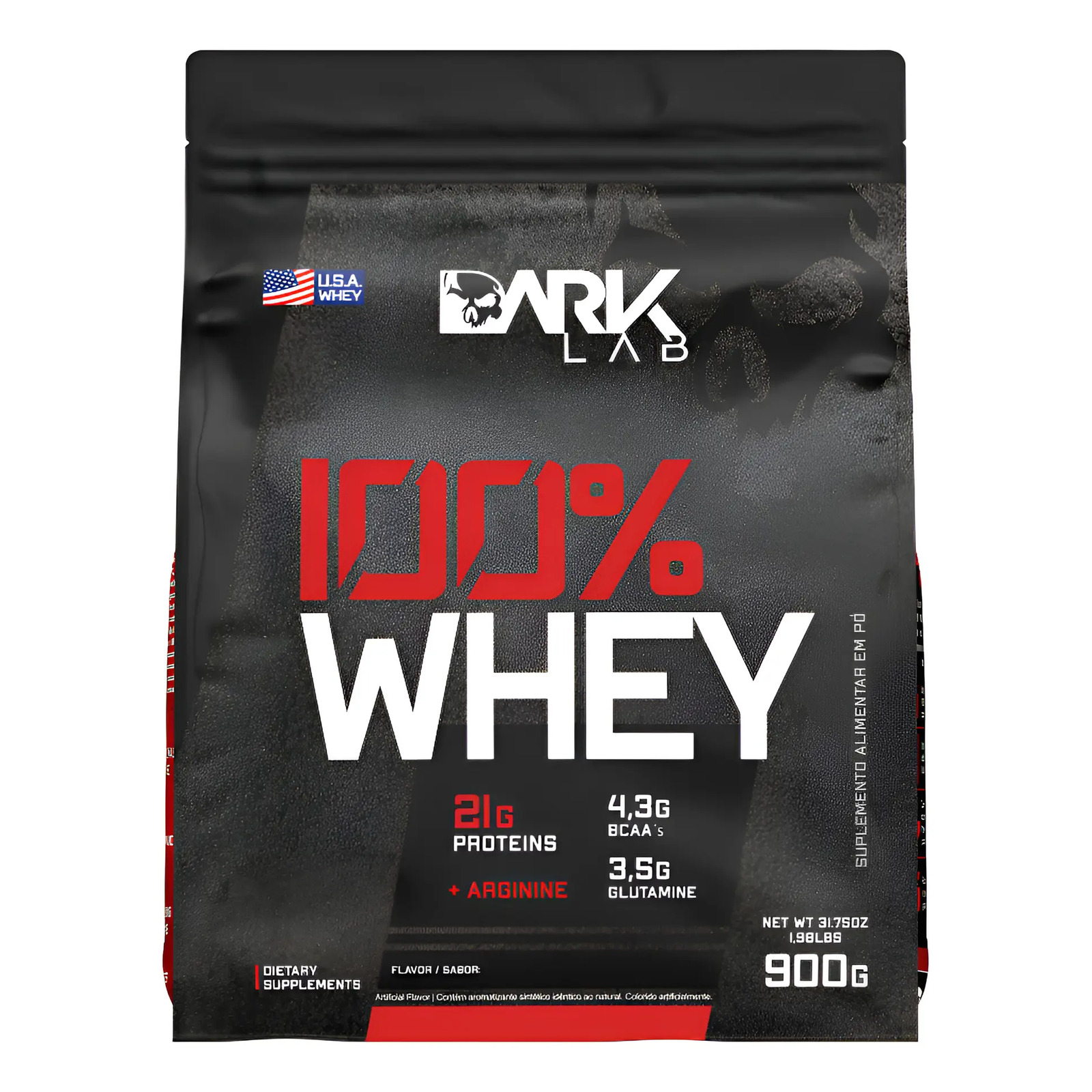 Whey Protein Concentrado 100% 900g Refil Dark Lab Baunilha Baunilha Whey Protein Concentrado 100% 900g Refil Dark Lab Baunilha Baunilha