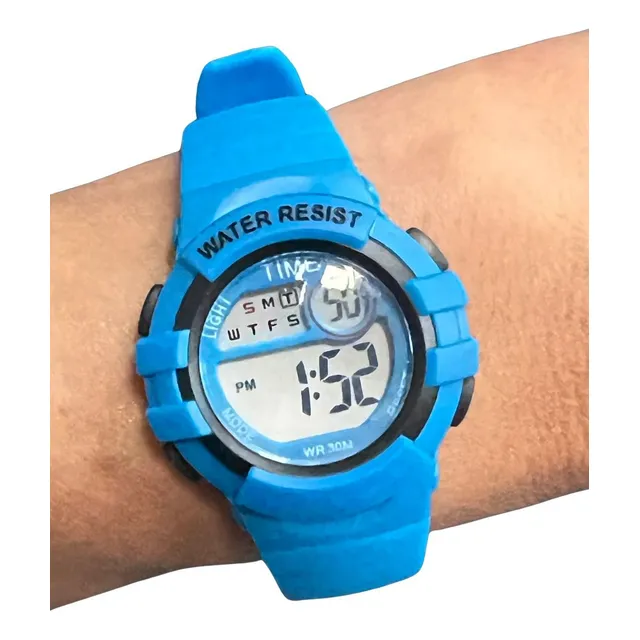 Reloj Time Digital Niños Sumergible Crono Luz - Taggershop