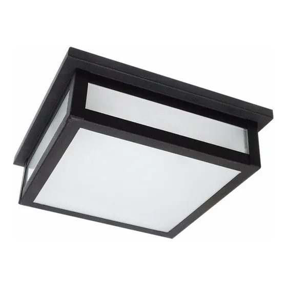 Plafon De Exterior 2 Luces Moderno Apto Led Rosca Común