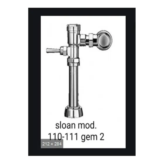 Fluxometros Sloan Gem-2 110/111 Para W.c.100% Nuevos C/cajas