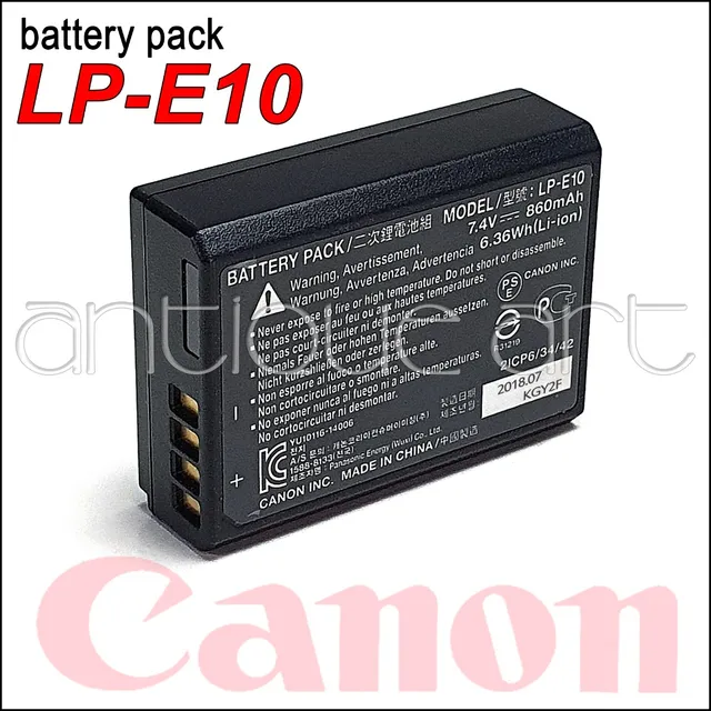 A64 Bateria Canon Eos Lp-e10 Rebel T3 T5 T6 T7 1300d X50 X70