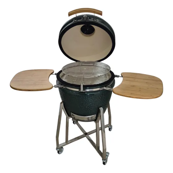 Kamado Argentino Asador Criollo 55cm De Diametro 22 Pulgadas Color Verde Oscuro