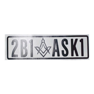 Sticker Vinilo Masónico 2b1ask1 .*. 2 Pzas Sticker Vinilo Masónico 2b1ask1 .*. 2 Pzas