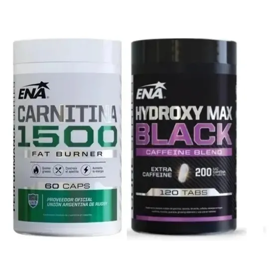 Rápido Quemador De Grasas Combo Carnitina + Hydroxy Max Ena