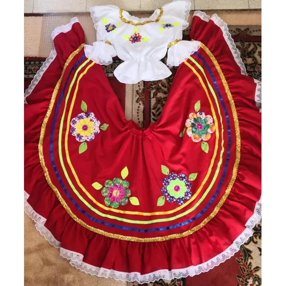 Traje Tipico Sanjuanero Bambuco Colombia Talla L Mujer