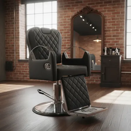 Poltrona Cadeira Barbeiro Reclinável Urano - Pronta Entrega