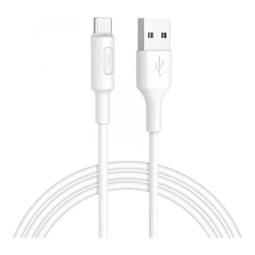 Cable de carga rápida tipo C, carga rápida, 3a, Hoco X25, 1 metro, color blanco