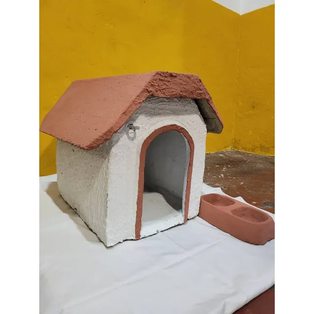 Casita Para Perro De Concreto Alto 52cm Ancho 40cm Largo 50c