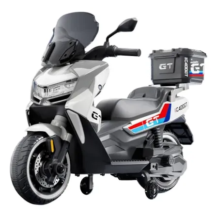 Motinha Moto Elétrica Infantil Giga Maxtouring Branca Branco