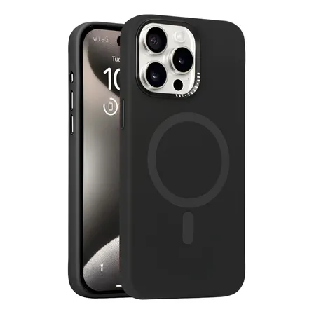 Capa Capinha Para iPhone Magsafe De Silicone Aveludada Case