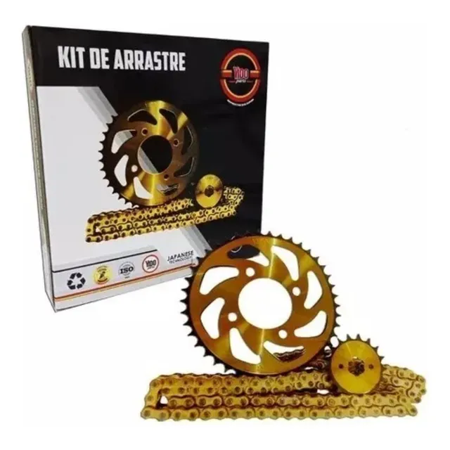 Kit Arrastre Rodamiento Piñón Cadena Relación 15t 38t 128