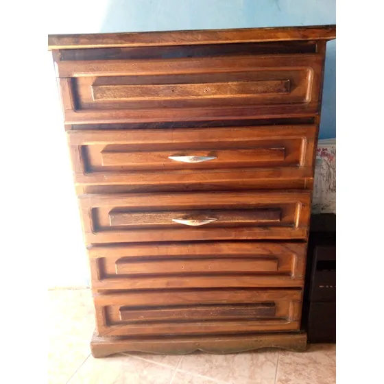 Gavetero De Madera De 5 Gavetas