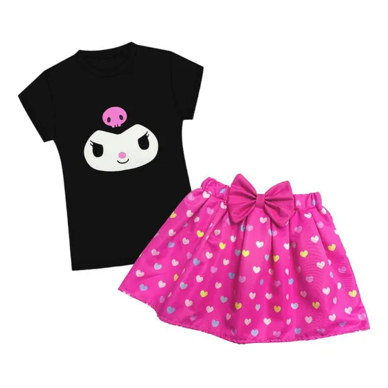 Conjunto De Franela Y Falda  De Kuromi