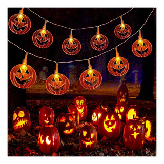 Luces De Cuerda De Calabaza De Halloween De Iticdecor Operad Luces De Cuerda De Calabaza De Halloween De Iticdecor Operad