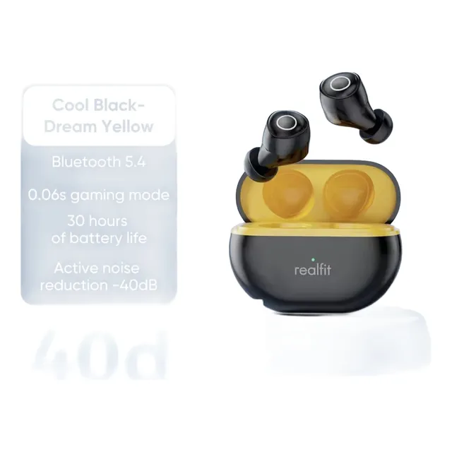 Auriculares Inalámbricos Realfit F4 Anc Cancelación De Ruido