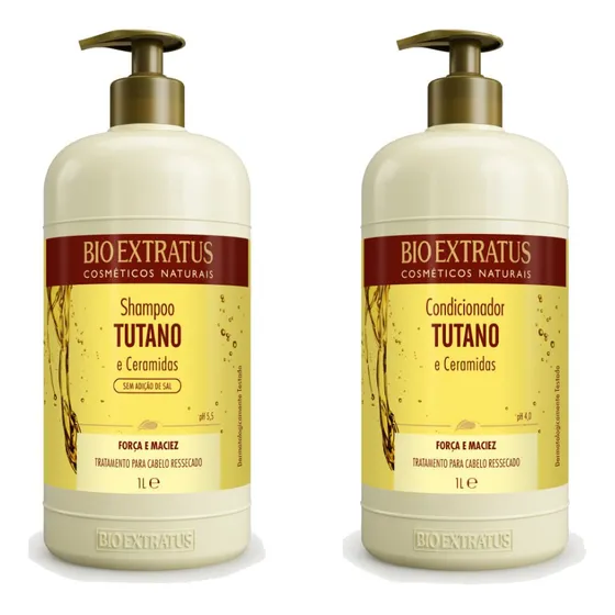 Kit Tutano E Ceramidas Sh + Cd 1lt Bio Extratus Original