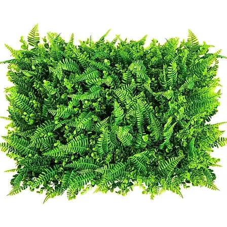 Jardim Vertical Samambaia Eucalipto 60x40 Kit 10 Placas + Nf Verde-escuro