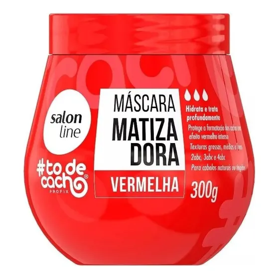 Máscara Matizadora Para Cabellos Rojos Salon Line 300 Grs.