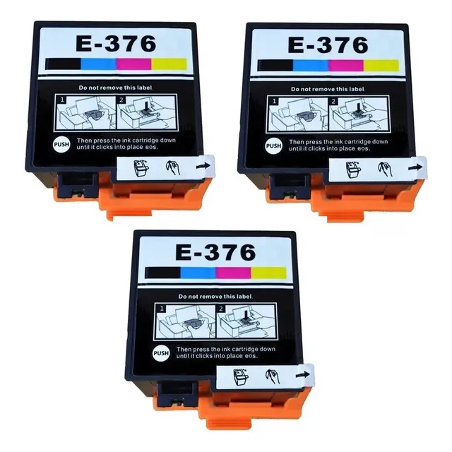 3 Cartuchos Compatible Epson Picturemate T376 Pm 525 Pm525