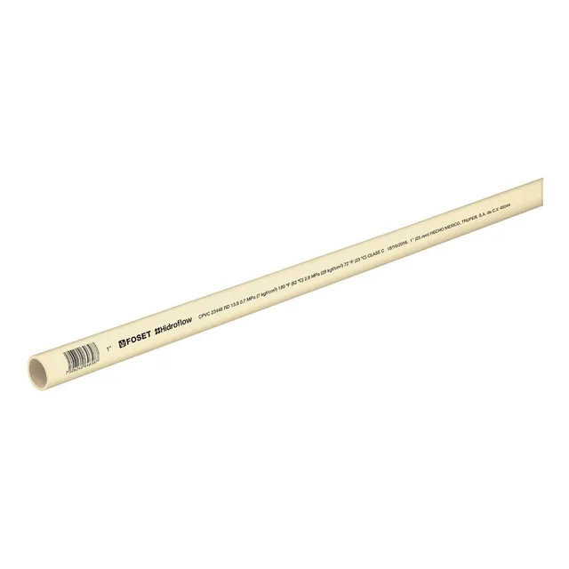 Tubo Cpvc Hidroflow 1'' Rd-13.5 3pz De 1 Metro Foset 45044