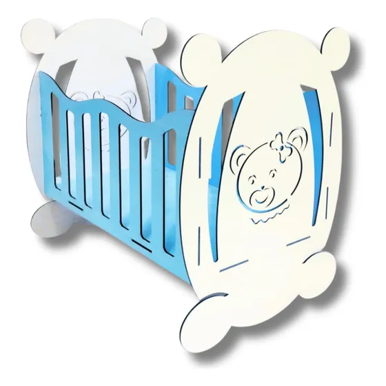 Berço De Bonecas Infantil Para Bonecas Reborn Brinquedo