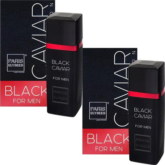 Kit Com 2 Perfumes Paris Elysees Black Caviar 100ml