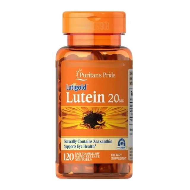 Luteina Y Zeaxantina 20mg 120 Capsulas Blandas Usa Sabor Sin Sabor