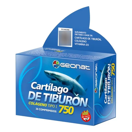 Geonat Cartílago De Tiburón, Colágeno Y Vitamina D3 X30 Comp