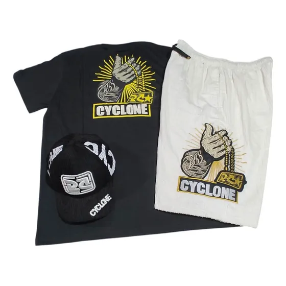 Conjunto Kit Cyclone Veludo Masculino 