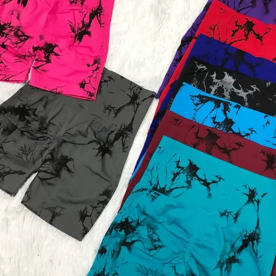 Short Push-up Deportivo Tie Dye De Mujer Talla Única