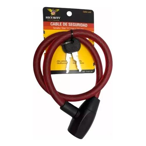 Candado O Guaya Para Bicicleta Moto + Llave Seguridad 