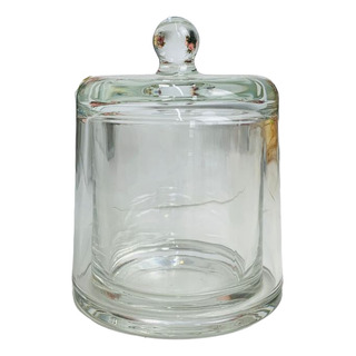 02 Porta Vela Cúpula De Vidro Transparente 210ml 02 Porta Vela Cúpula De Vidro Transparente 210ml
