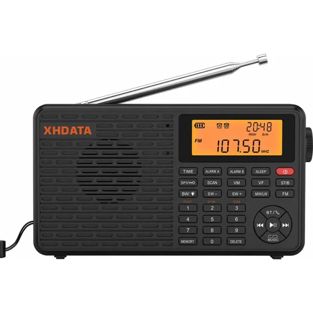 Radio Receptor Mundial Digital Bluetooth Bat. Recargable