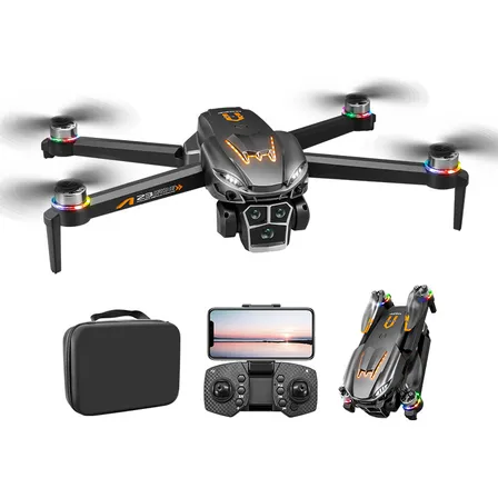 Drone Cámara Hd Dual 3 Baterias Anti-obstáculos Efectos Luz