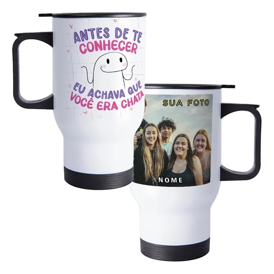 Copo Térmico Personalizado Com Foto E Nome Amizade