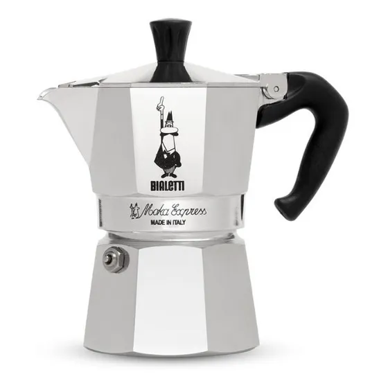 Cafetera Italiana Bialetti  2 Tazas  Original