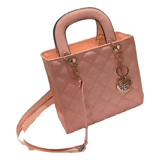 Cartera Cristina - Roja, Rosada Color Coral Claro Correa De Hombro Coral Claro Diseño De La Tela Lisa Cartera Cristina - Roja, Rosada Color Coral Claro Correa De Hombro Coral Claro Diseño De La Tela Lisa