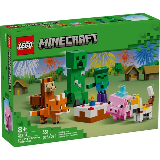 Conjunto de construção em caixa Lego Minecraft 21281 de 351 peças