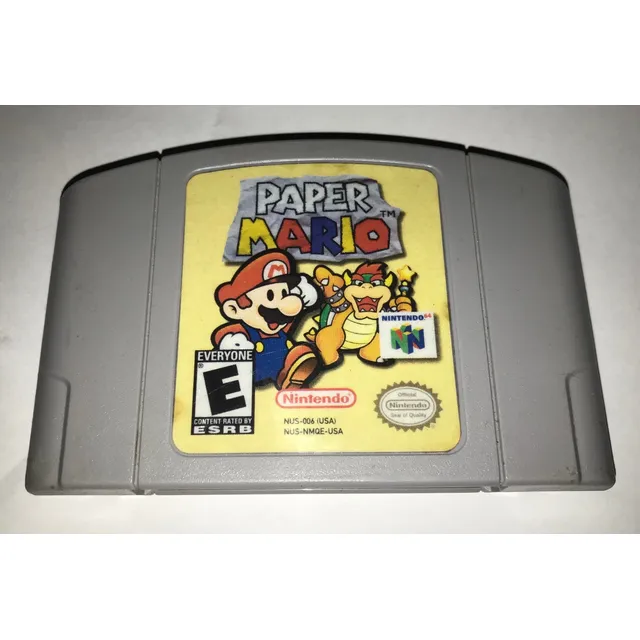 Juego Paper Mario Para Consola De Nintendo 64 N64 Cartucho