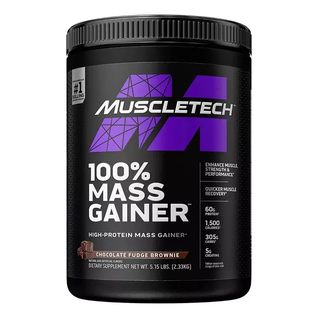 Muscletech 100% Mass Gainer 5.15 Lbs Ganador De Masa