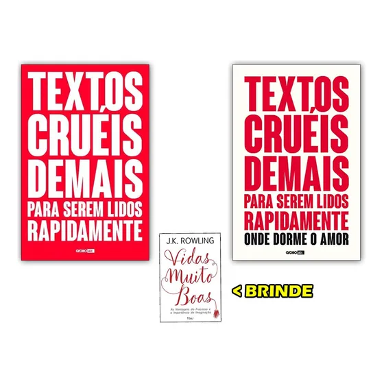 Livros Textos Cruéis Para Serem Lidos Rapidamente Vol 1 E 2