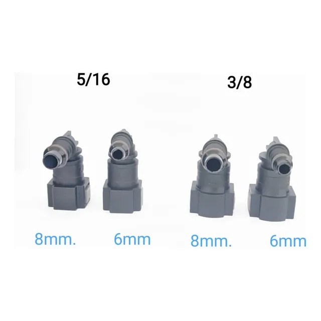 Conector Click De Gasolina Curvo 5/16 - 3/8 Enganche Rapido