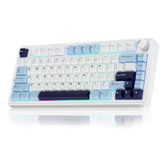 Teclado Gamer Aula F75 Reaper Switches Español con Luz Rgb