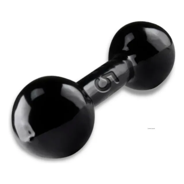 Halter 5 Kg Bola Emborrachado - Peso De Academia Musculação