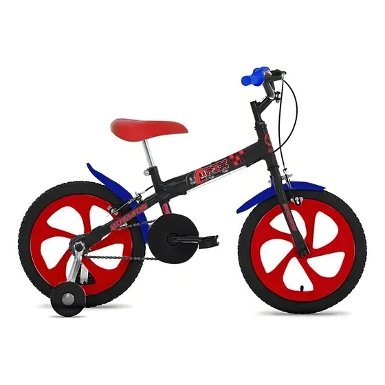 Bicicleta Infantil Pix Aro 16 Monotubo Roda Treinamento Cor Azul Tamanho Do Quadro S