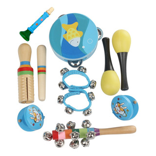 Instrumentos Musicales Percusión De Madera Para Niños 10pzs Instrumentos Musicales Percusión De Madera Para Niños 10pzs