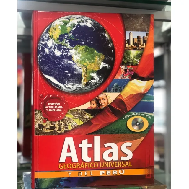 Libro Atlas Geográfico Universal Y Del Perú Geografía + Cd