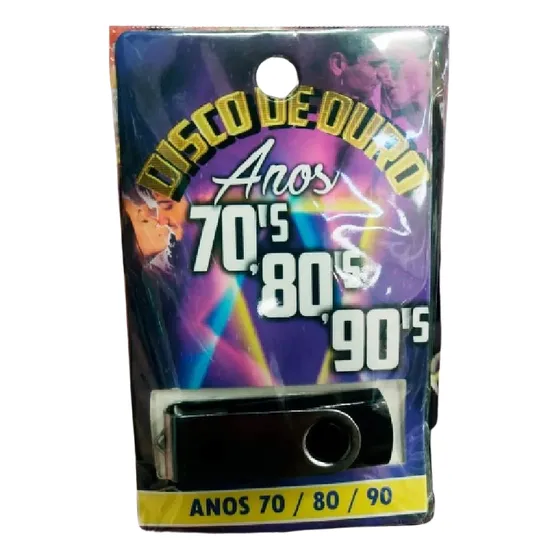 Mega Pen Driver Anos 70/80/90  Com   +600 Múslcas